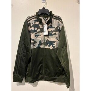 NWT Adidas Green Camo Tricot Track Jacket - Night Cargo - Men's L